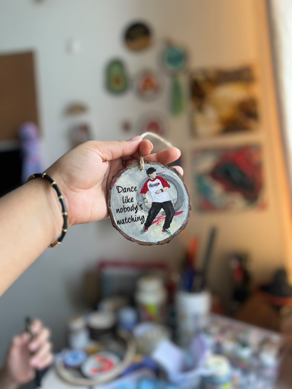 Dance Like Nobody’s Watching – Handmade Wooden Hanging