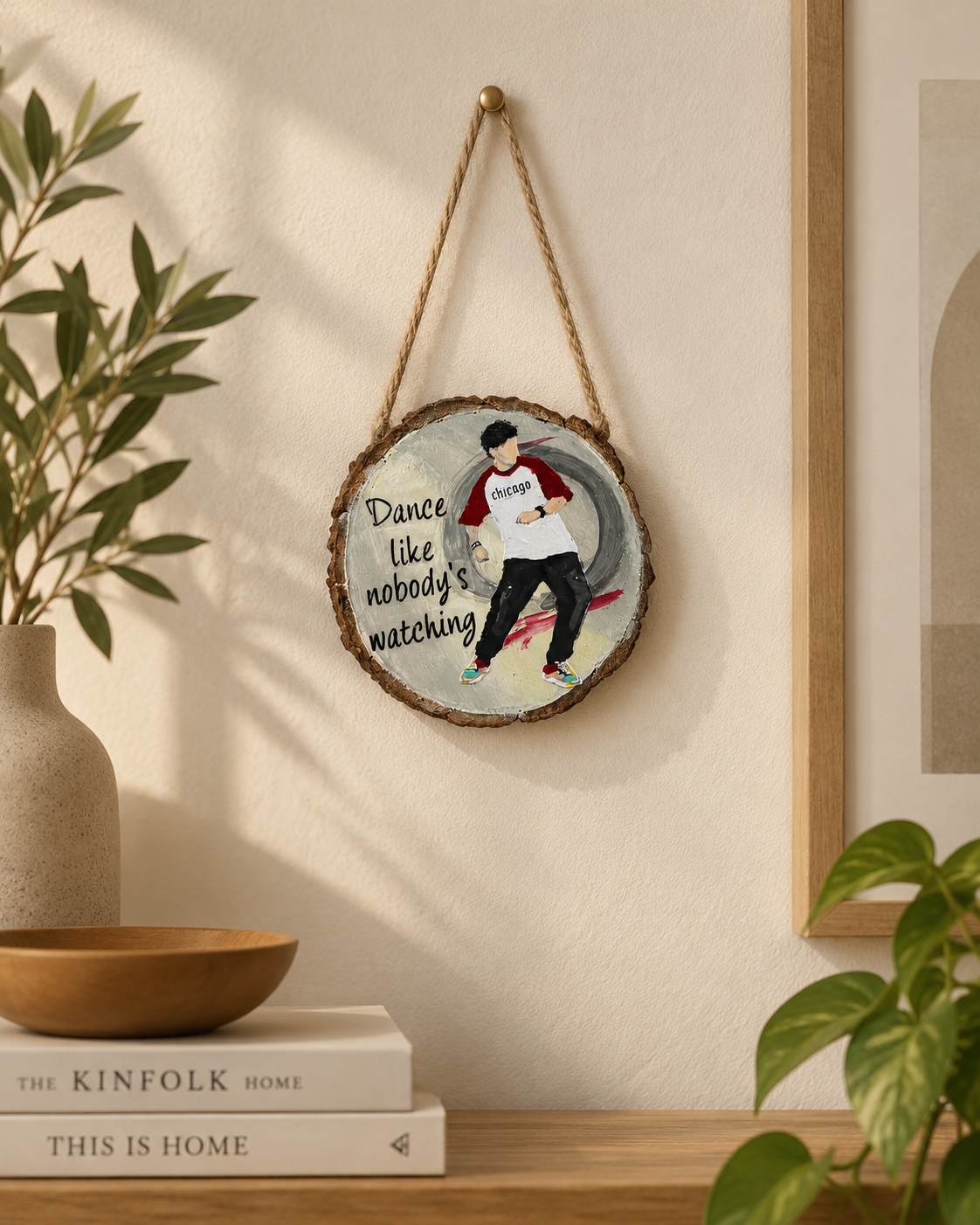 Dance Like Nobody’s Watching – Handmade Wooden Hanging