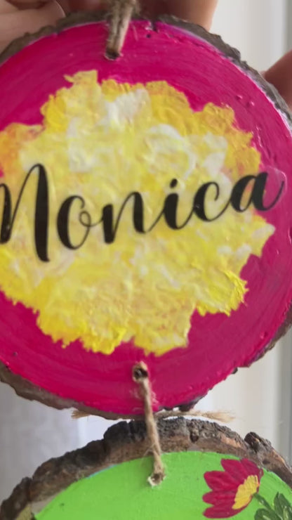 Personalized Family Name Vibrant Wall Hanging – Custom Nameplates with Evil Eye (Copy)