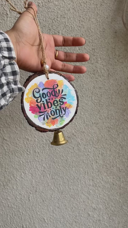 Good Vibes Only Handcrafted Wall Hanging