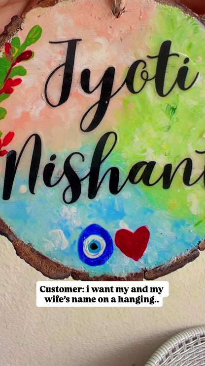 Couple name Customised hanging/ gift